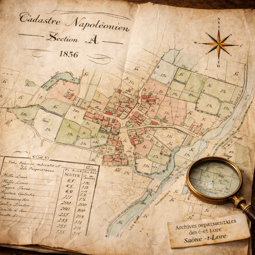 Carte Cadastrale Napoleonien 1856